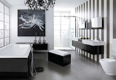 Bathroom Decorating Ideas on Modern Black And White Bathroom Design Ideas   Home Office Decoration