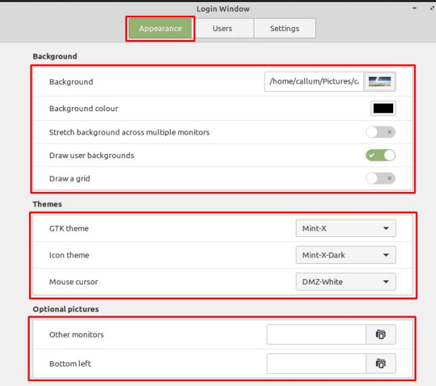 Linux Mint: How To Configure The Login Window