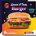 Burger offer poster