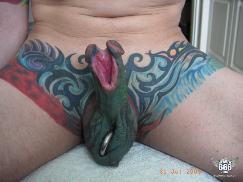 tattooed genitals