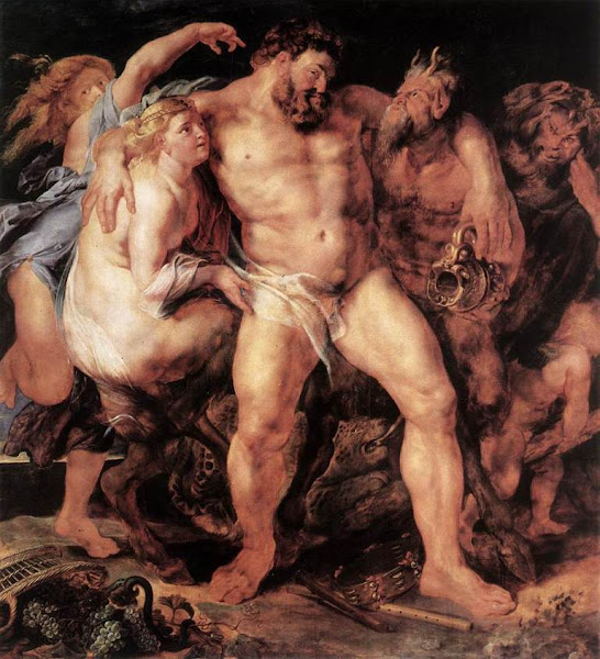 The drunken Hercules, Peter Paul Rubens, Classical mythology, Greek mythology, Roman mythology, mythological Art Paintings, Myths and Legends