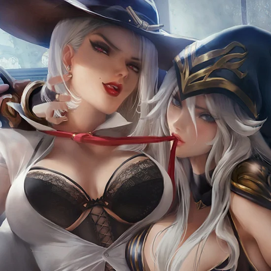 Sakimichan-asheXAshe Wallpaper Engine