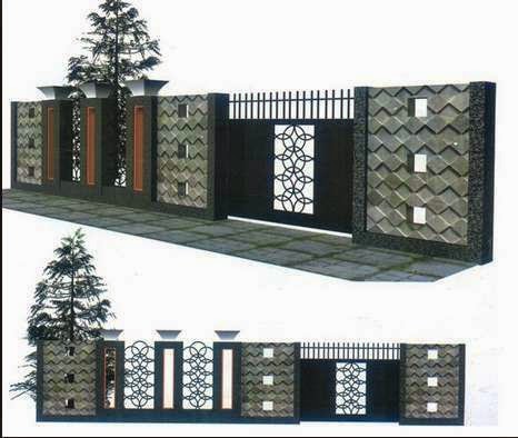  Gambar Contoh Desain Bentuk Pagar Rumah Minimalis Rumah 