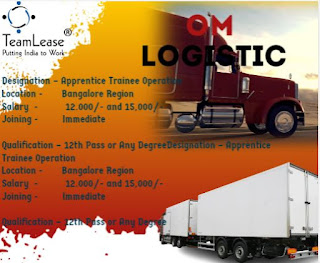 OM Logistic Bangalore Hiring Freshers 12th Pass and Any Graduate | Apply Online Now