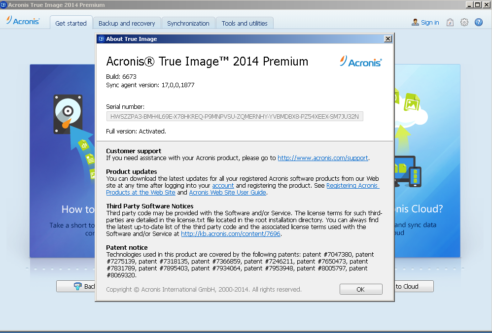 Acronis True Image 2014 Premium 17 Build 6673 [ x86 - x64 ] - Katılımsız