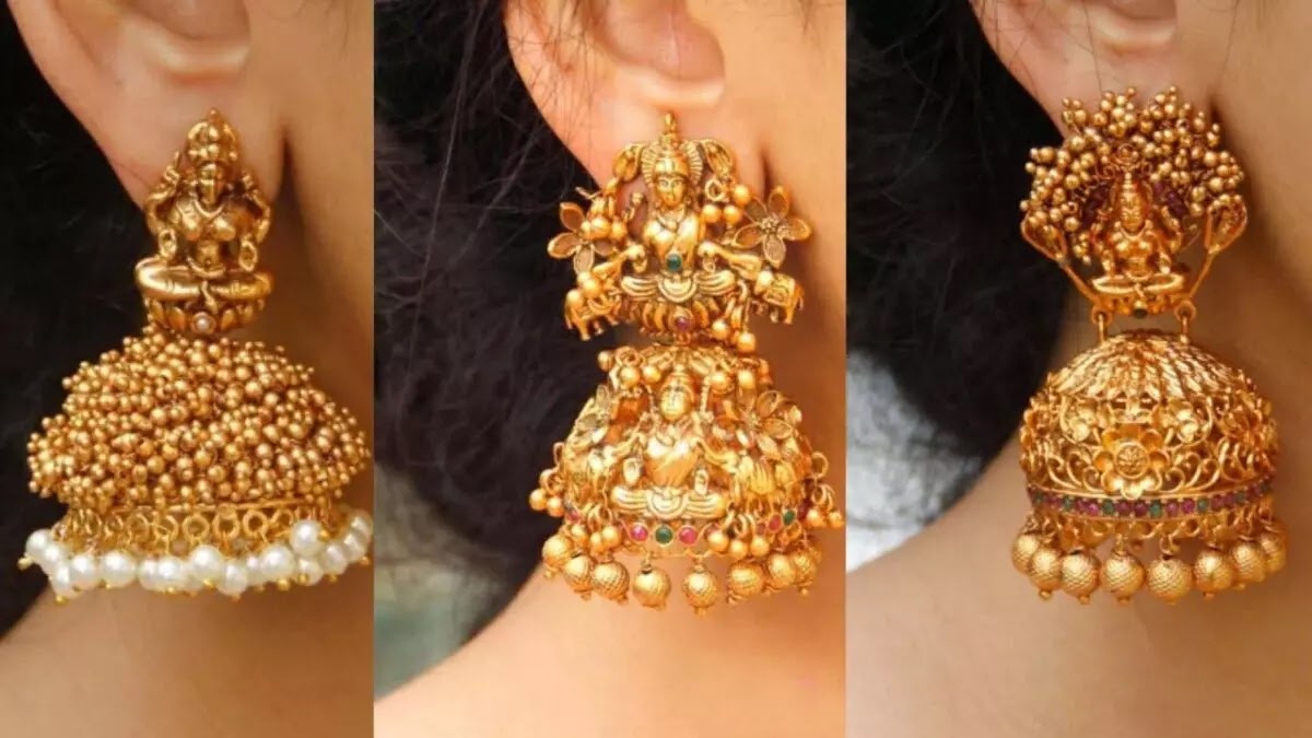 Colorful jhumki designs