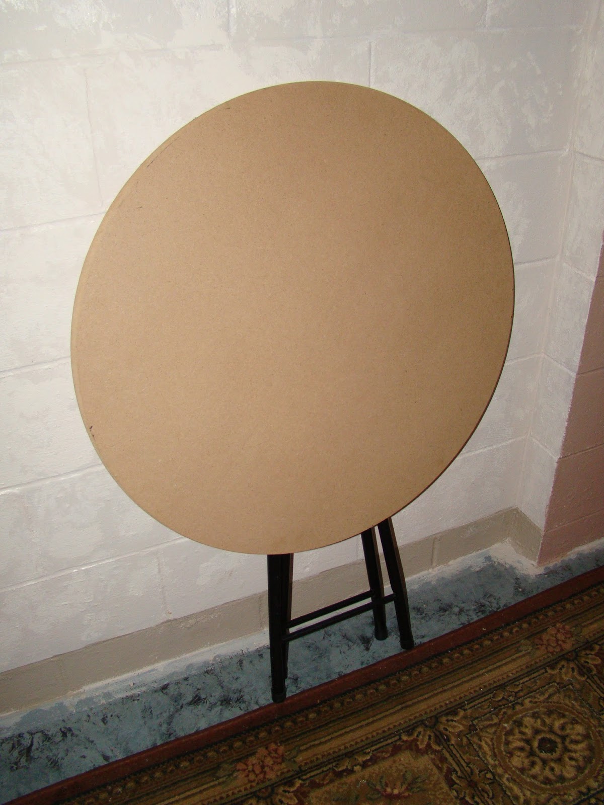 ... With Candida Blog: Make A Faux Stone Look Table From Torn Wall Paper