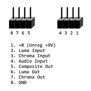 C64 Board #250466 modulator pinout