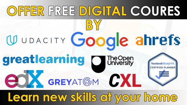 Right Time to Learn new skills from online digital premium courses absolutely free