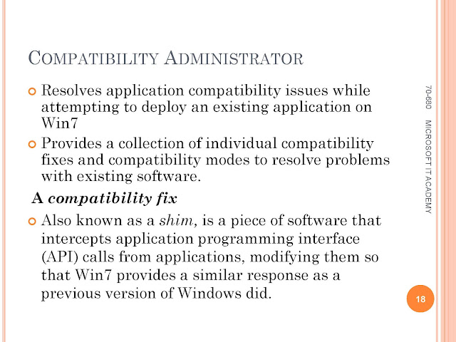 Exam 680 -  Application compatibility Administrator