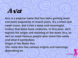 meaning of the name "Ava"