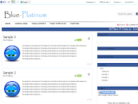 Template Blogger Blue-Platinum 2012 B.V.1.3