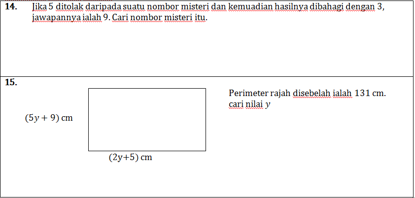 Cikgu Matematik: Latihan cuti sekolah tingkatan 2