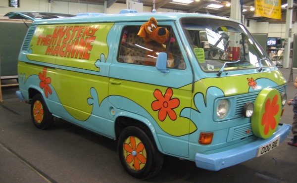 And we were driving all the way to Washington DC in the Mystery Machine 