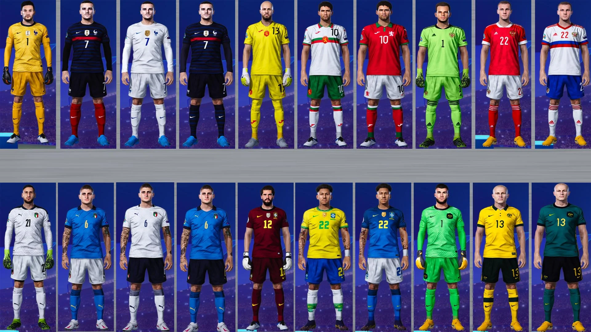 PES 2021 National Teams Kits (kit-server)