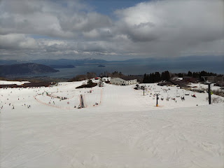 20220320箱館山スキー場第3ロマンスリフト降り場からの風景