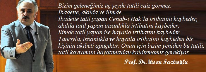 Prof. Dr. İhsan Fazlıoğlu ile Röportajlar Serisi-VIII: “ Geçmişimizle Yüzleşmek”