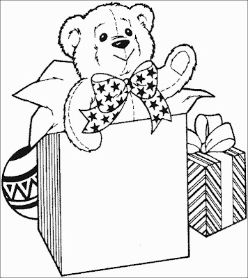 christmas gifts coloring page