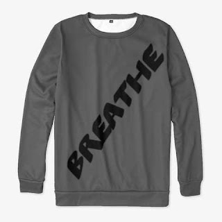 Breathe All-over Print Sweatshirt Granite