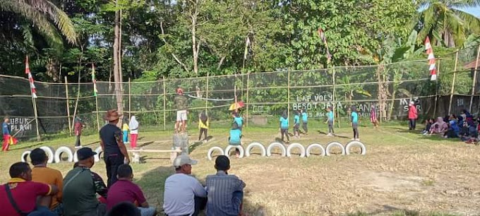 Prabumulih, 20 Desember 2021 Volly Ceria di RW.002 Kelurahan Patih Galung 