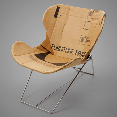 paper fix | minimalist cardboard chair