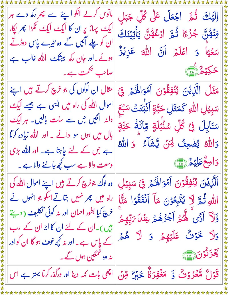 Surah Al Baqarah with Urdu Translation Page 5,Surah Al Baqarah  with Urdu Translation,Quran with Urdu Translation,Quran,