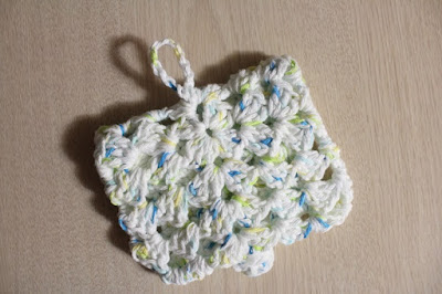 crochet, granny square, soap holder, cotton