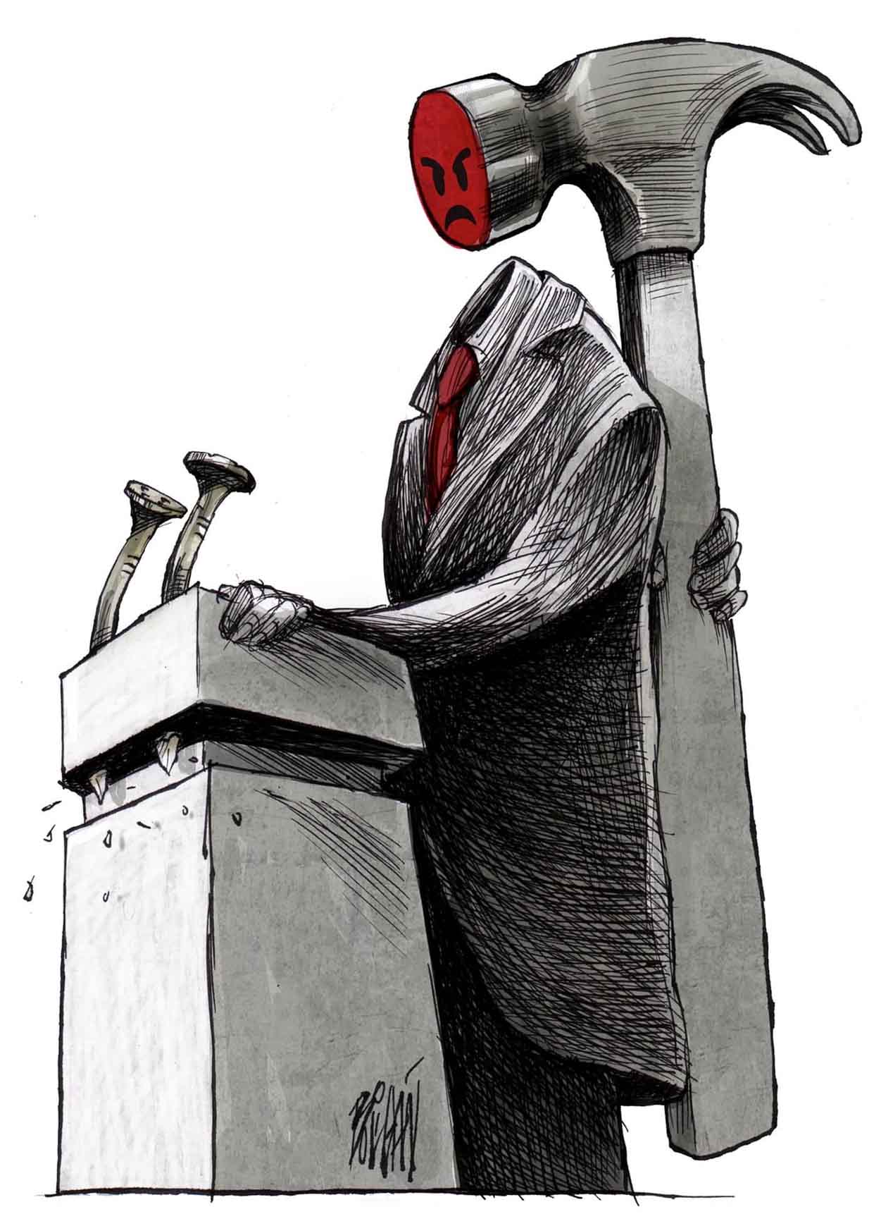 Egypt Cartoon .. Cartoon by Angel Boligán - Cuba