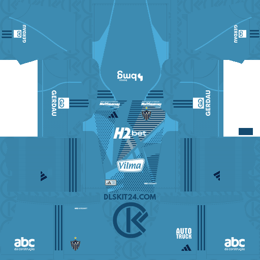 Atlético Mineiro DLS Kits 2025-2026 Adidas Released - Dream League Soccer Kits (Goalkeeper Home)
