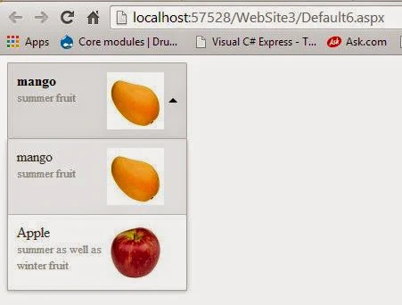 Dropdownlist with image icon