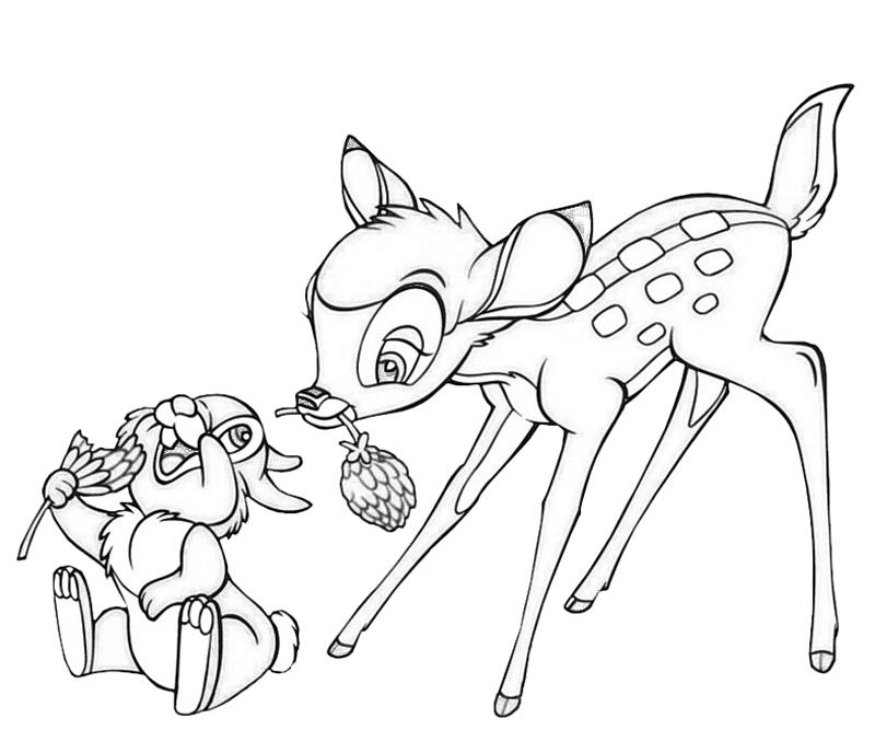 bambi-and-friends-coloring-pages