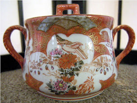 Japanese Kutani porcelain tea set, marked Kutani Zo 九谷ぞ