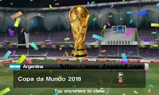 Is the latest mod welcomed the world cup Winning Eleven 2018 v2 Apk