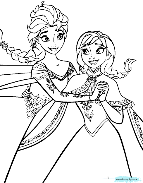 Disneys Frozen Coloring Pages