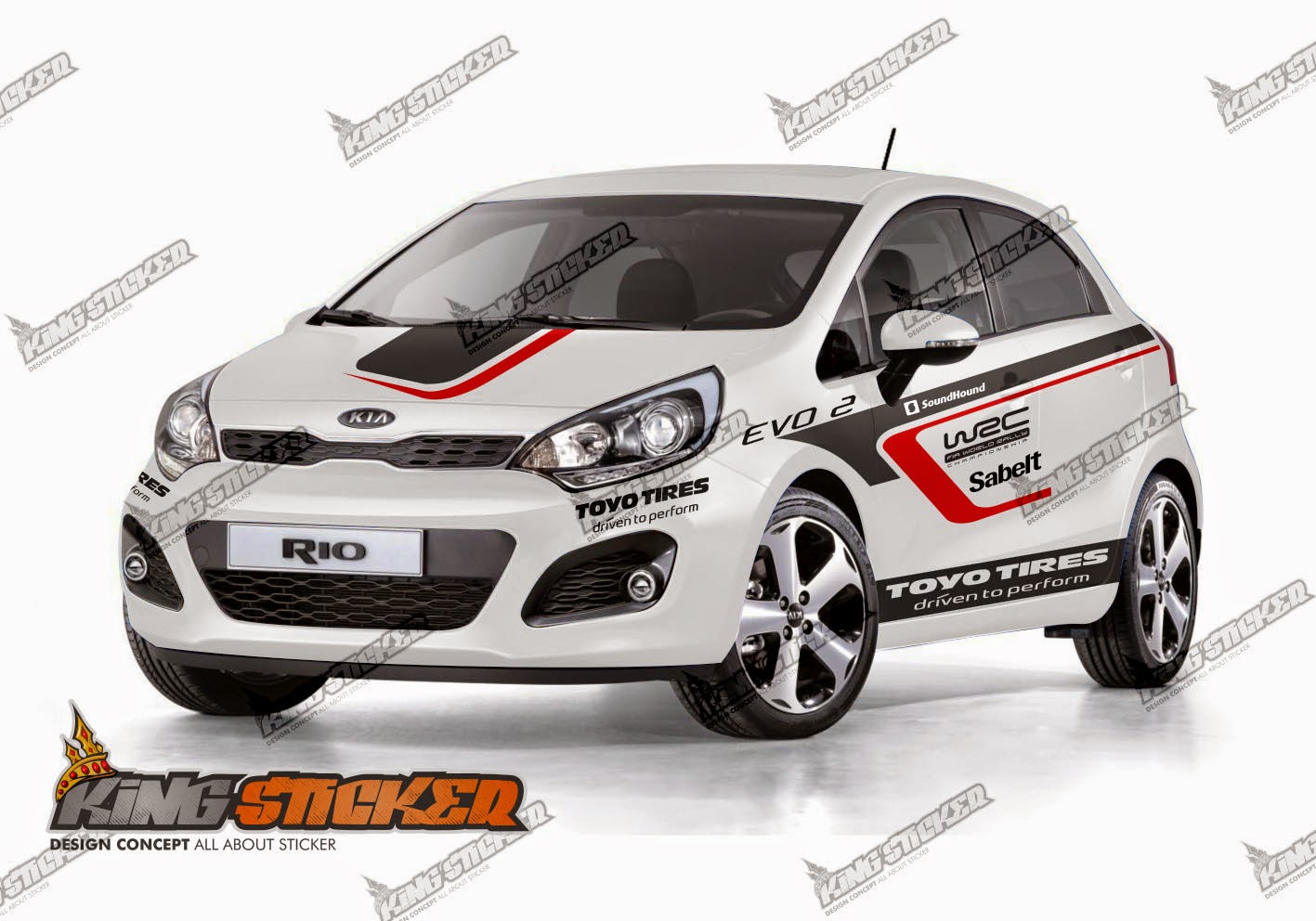 Kumpulan Gambar Cutting Sticker Mobil Rio Dunia Otomotif