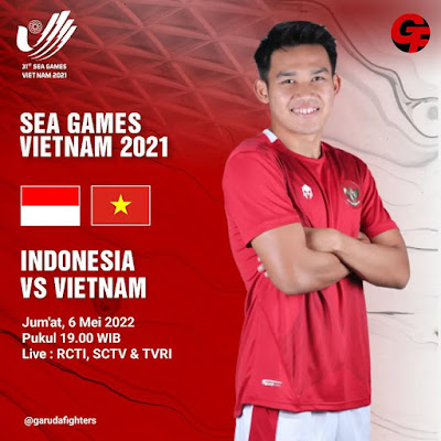 Pertandingan Timnas U-23 Indonesia vs Vietnam di SEA Games 2021