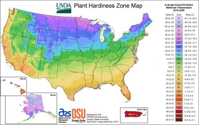 Hardiness Zone Map