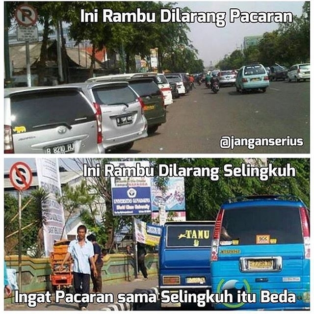 Gambar Lucu Rambu Lalu Lintas  Humor Lucu Banget