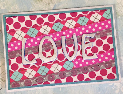 love washi tape handmade greeting card lisa fulmer