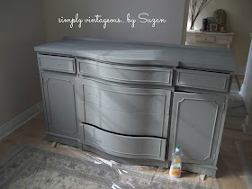 painted, before,after,antique,buffet,sideboard,mahogany,annie sloan,french linen,old white