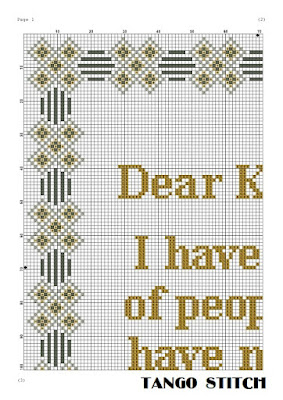 Funny Dear Karma sarcastic cross stitch embroidery pattern - Tango Stitch