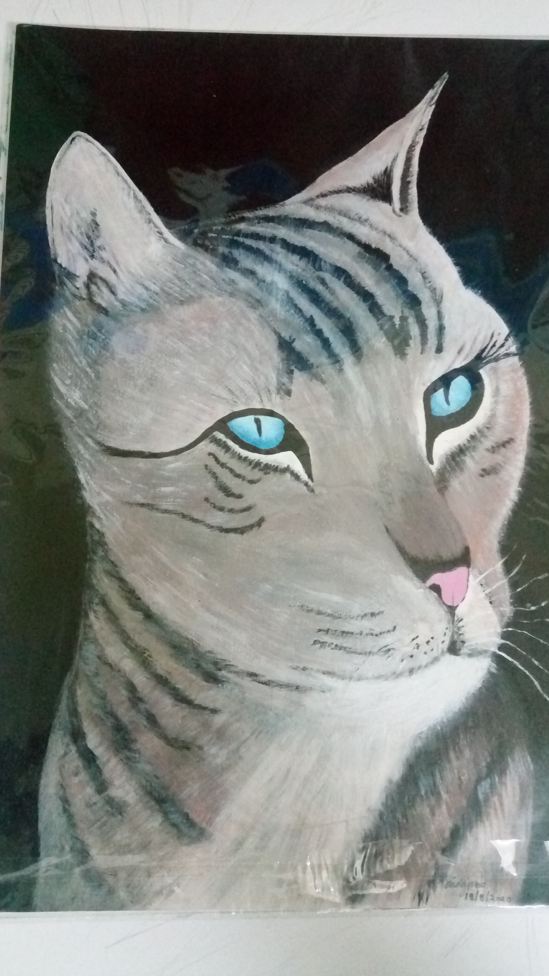  Lukisan kucing  untuk dijual