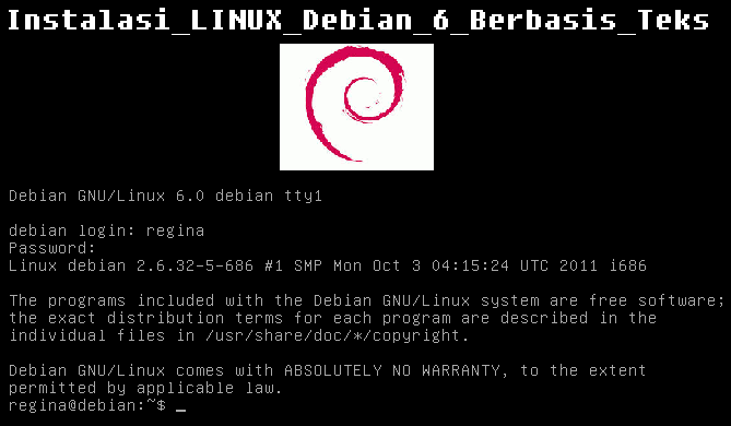 Instalasi Debian Server 6  Cerbung, Pramuka, Ilmu Komputer