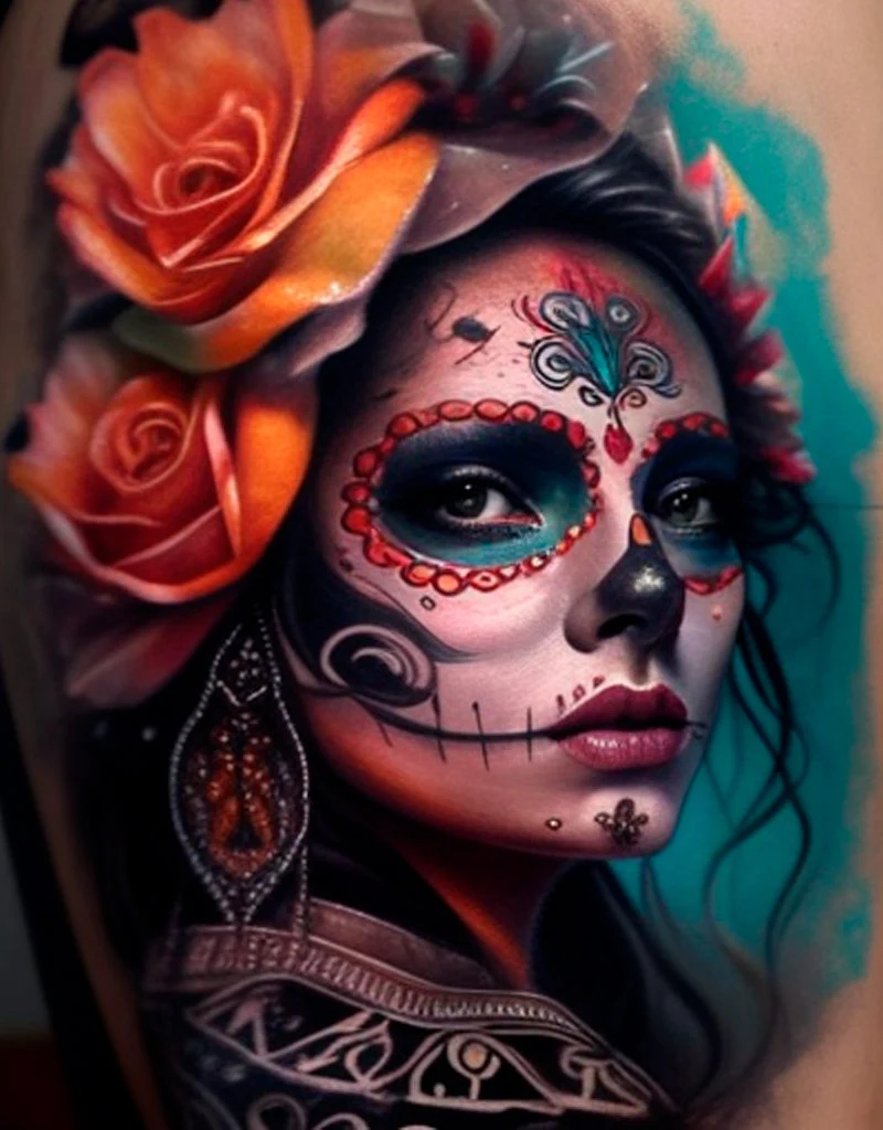 Tatuajes de Catrinas Mexicanas