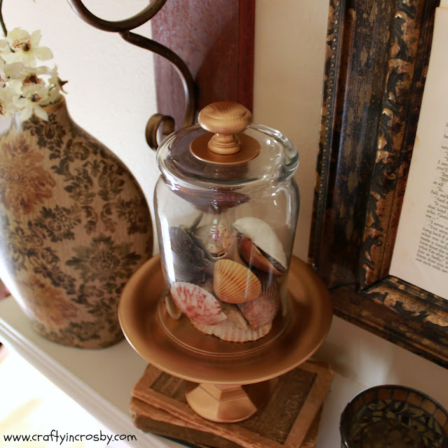 Krylon Metallic, dollar store diy, candlestick diy, bell jar, 