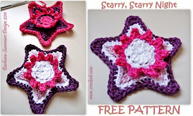 free crochet patterns, how to crochet, stars, starbursts, swirls, starshine, christmas decos,