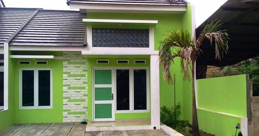  Contoh  Cat  Luar  Warna Hijau Rumah  Minimalis 