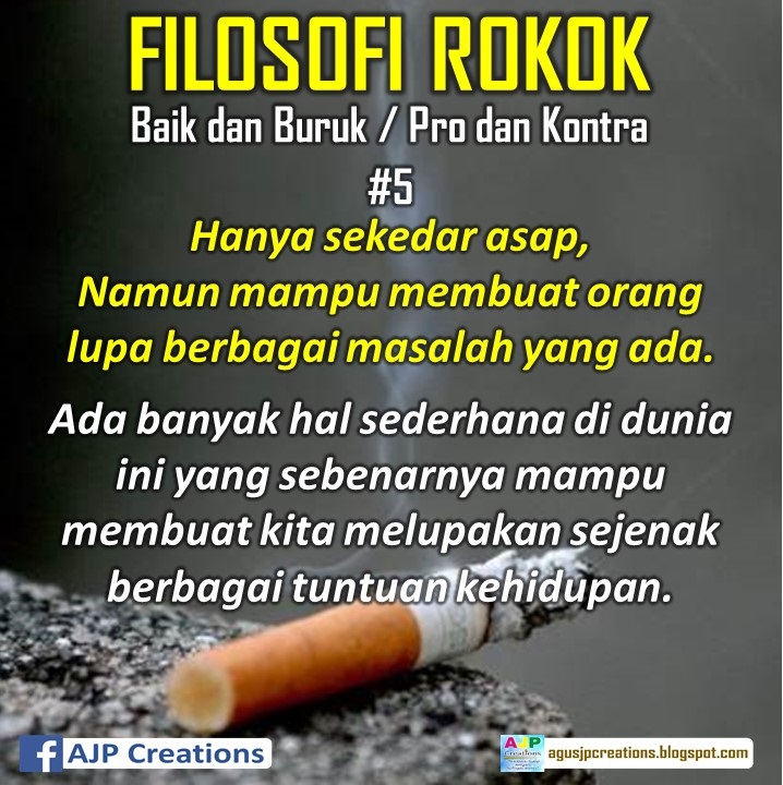 KataKata Bijak Filosofi Rokok AJP Creations | 3 Quotes