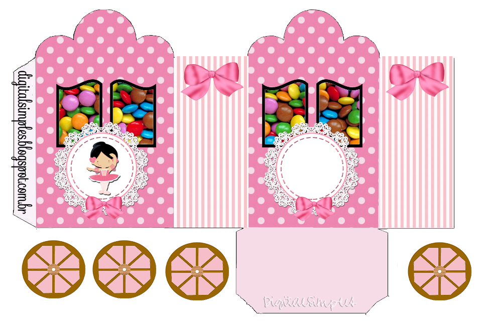 Sweet Ballerina: Princess Carriage Shaped Free Printable Boxes.