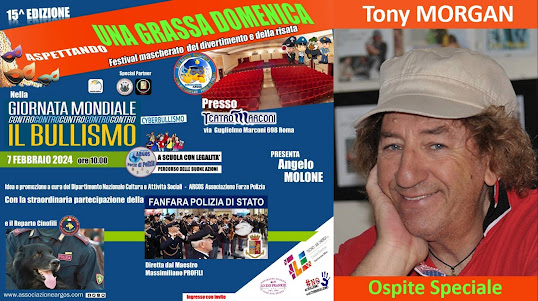 Attore e regista Tony MORGAN all'evento ARGOS Forze di POLIZIA